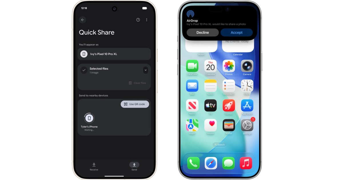 Android tap-to-share leak offre un premier aperçu du nouvel outil de partage de Google