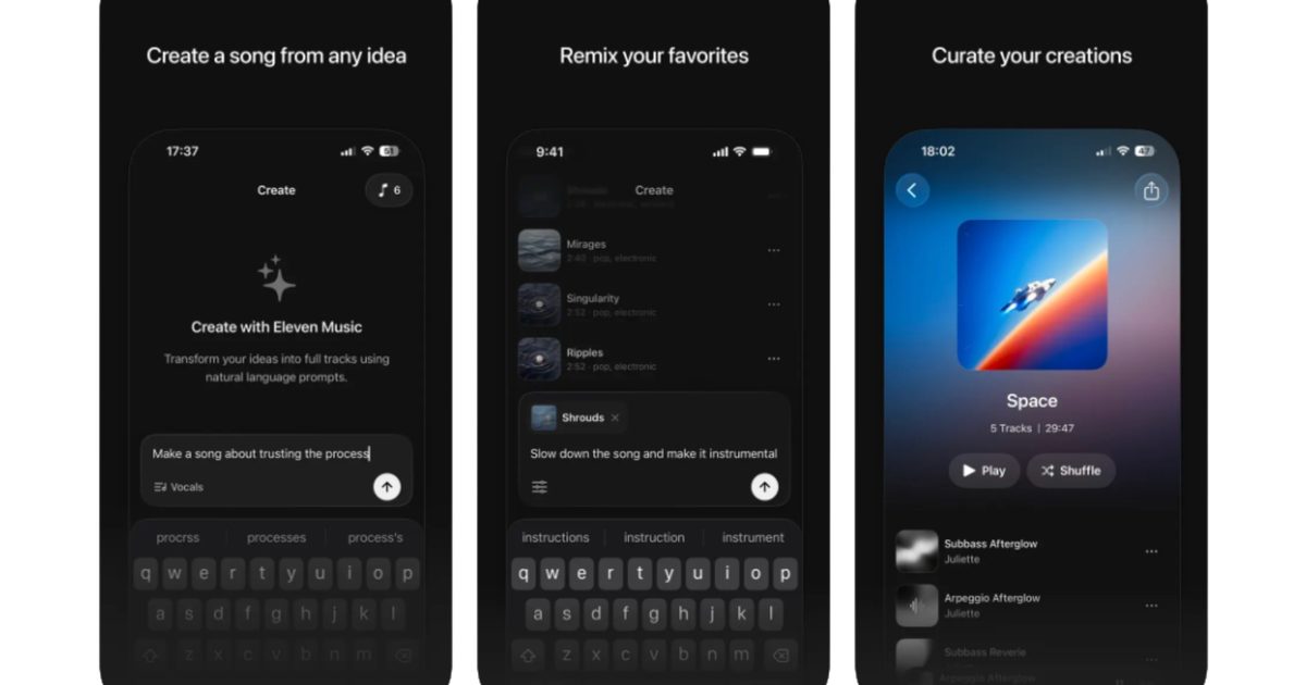 Le générateur de musique IA ElevenLabs transforme vos idées en chansons de 3 minutes