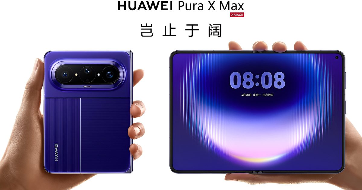 Le large pliable élégant de Huawei vole déjà le tonnerre sur l'iPhone Fold
