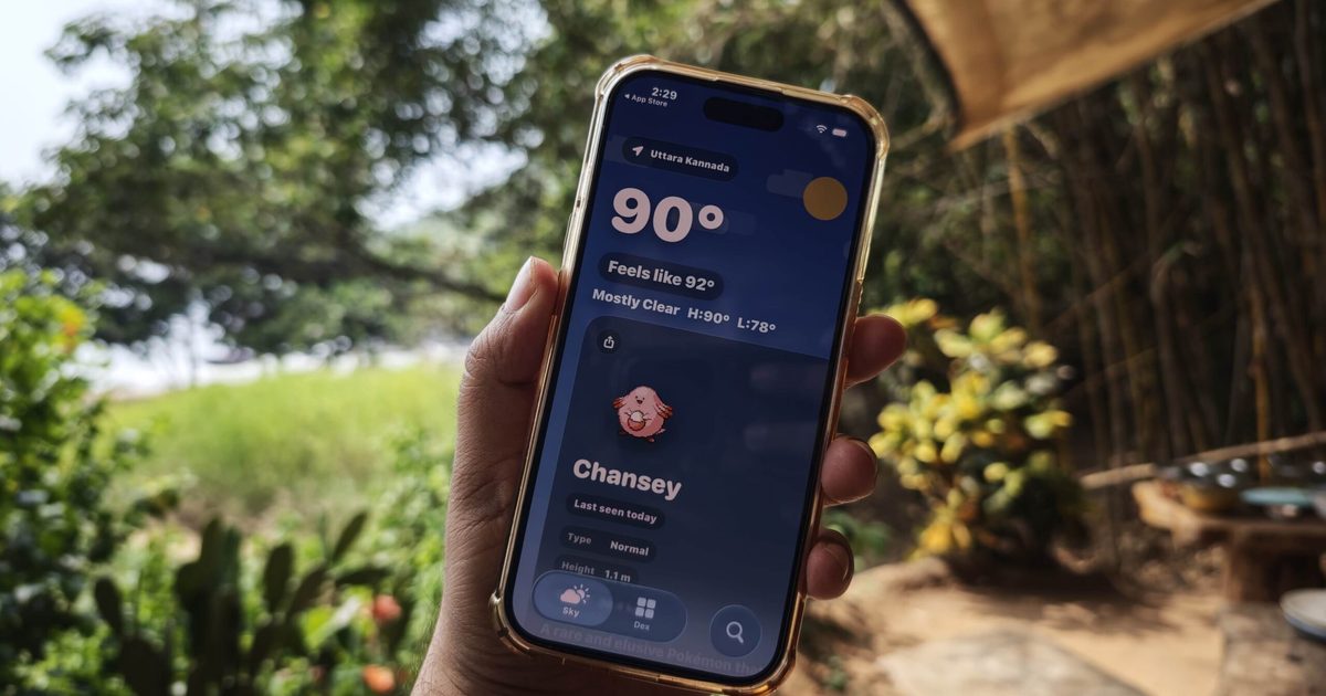 J'ai essayé cette application météo inspirée des Pokémon, et vérifier la météo ressemble maintenant à une chasse aux Pokédex