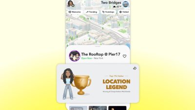 Snapchat Place Loyalty ajoute une touche concurrentielle à Snap Map