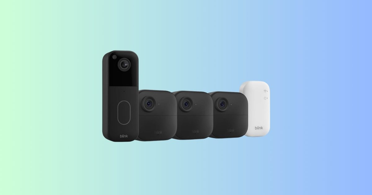 Ce pack Blink vous offre une sonnette vidéo et trois caméras extérieures pour 103 $ , et rien n'a besoin de câblage