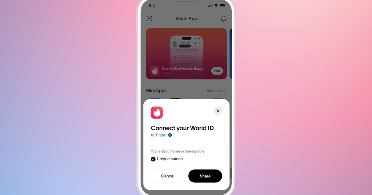 Tinder veut vérifier votre humanité en regardant dans un orbe. Oui, vous avez bien lu