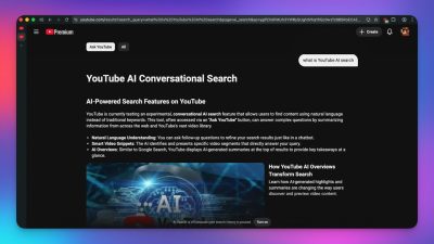 YouTube se transforme en moteur de réponses avec une nouvelle fonctionnalité de recherche conversationnelle