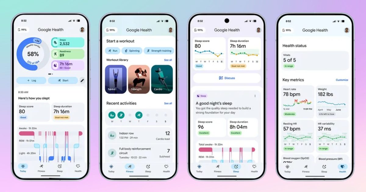Fitbit devient Google Health, et il reçoit un tas de mises à niveau de bien-être