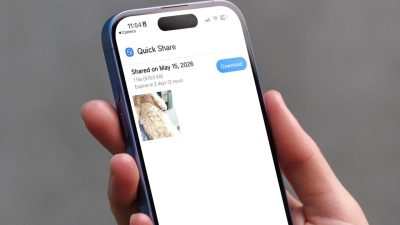 Votre téléphone Android peut désormais partager des fichiers avec n'importe quel iPhone à l'aide d'un code QR Quick Share